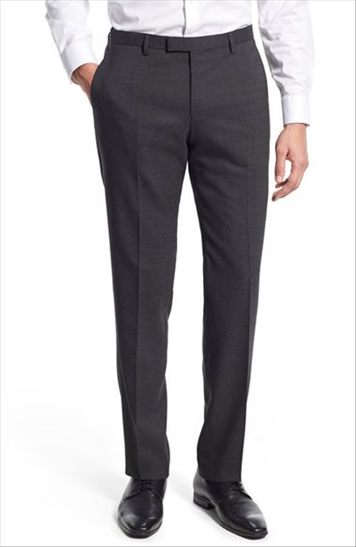 classic fit custom design men's non iron solid dress pants Classic Fit Custom Design Men's Non-Iron Solid Dress Pants