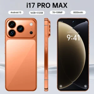 Customzied Phone Function 16+512GB 4G 5g Unlocked NFC OTG Amoled Android 15 Mobile Phone Fro I 17 PRO Max