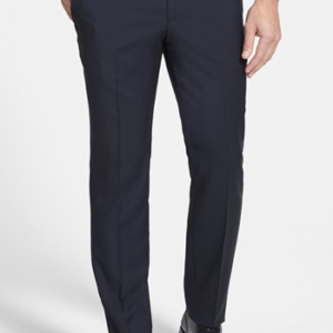 OEM Custom Design Men's Flat-Front Non-Iron Dress Pants